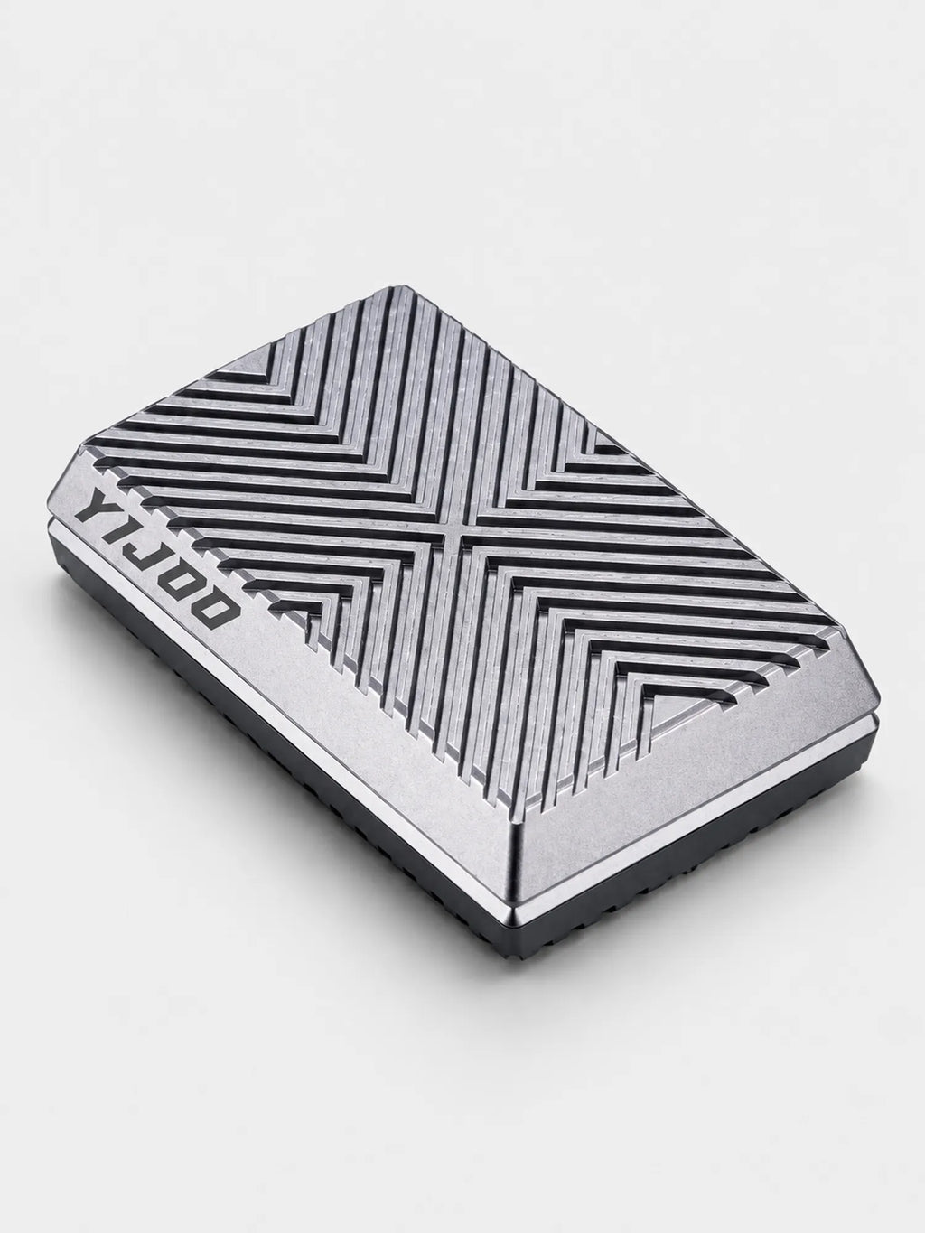 Geometric Silver Magnetic Slider Fidget Toy
