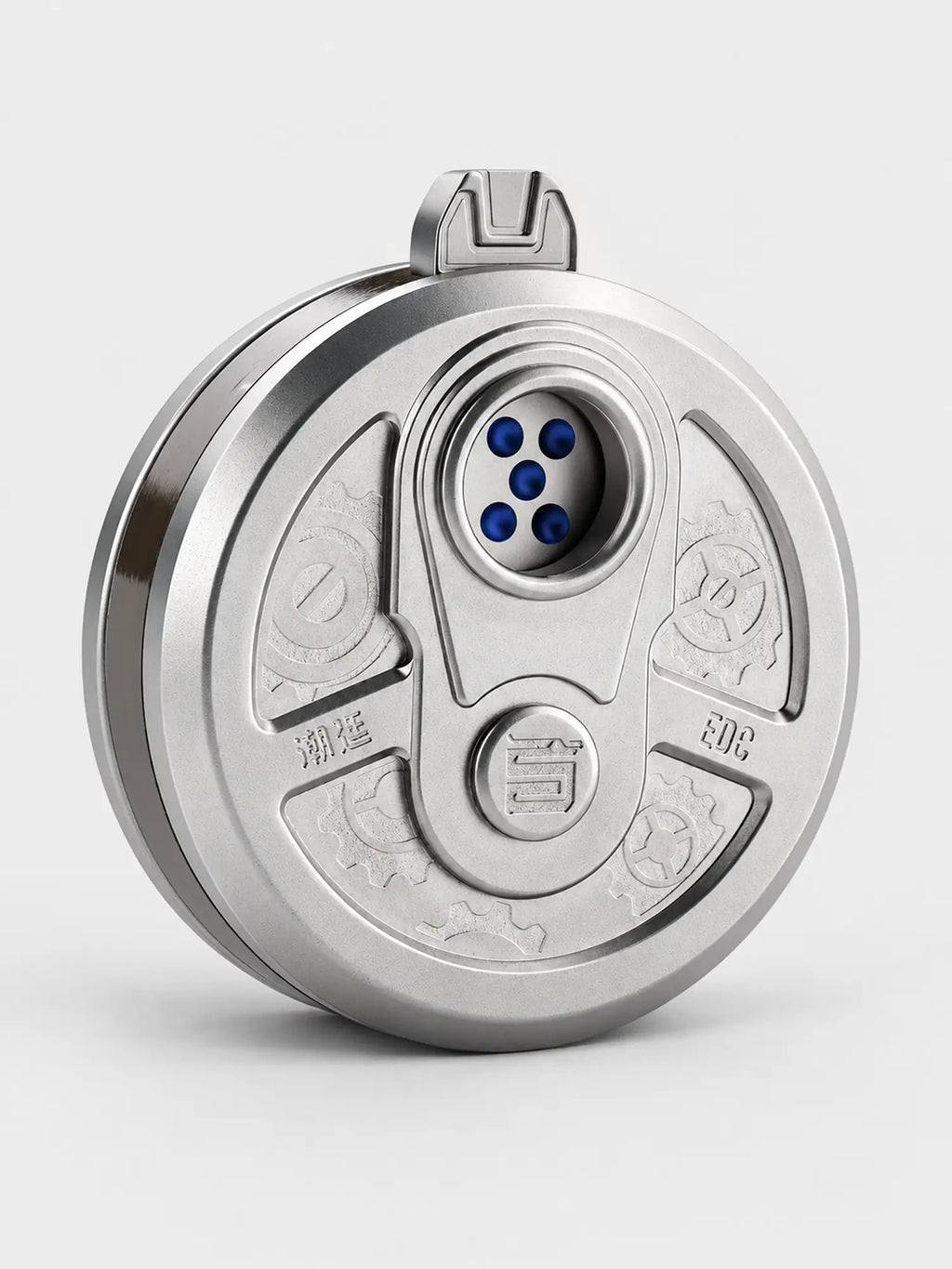 Revolver Cylinder Ratchet Fidget Dice Spinner