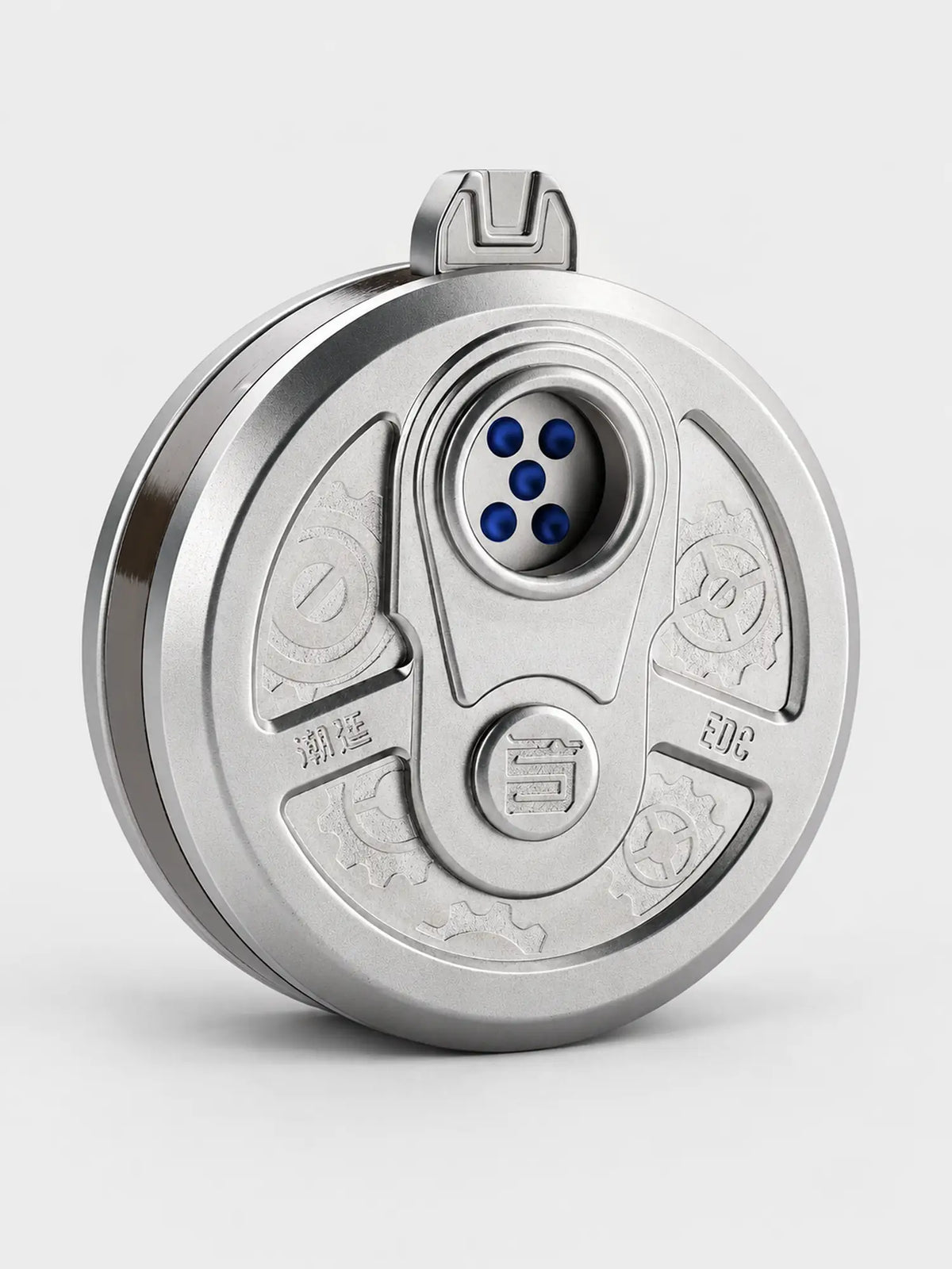 Revolver Cylinder Ratchet Fidget Dice Spinner