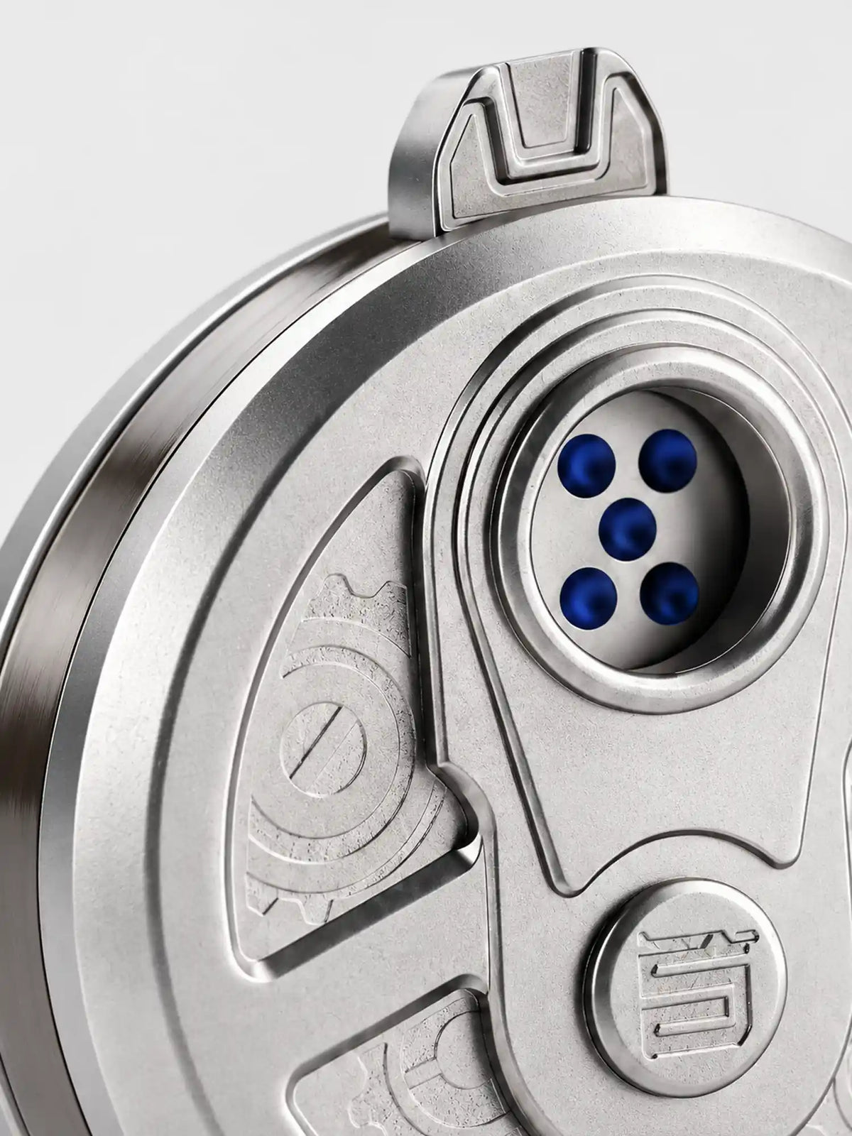 Revolver Cylinder Ratchet Fidget Dice Spinner