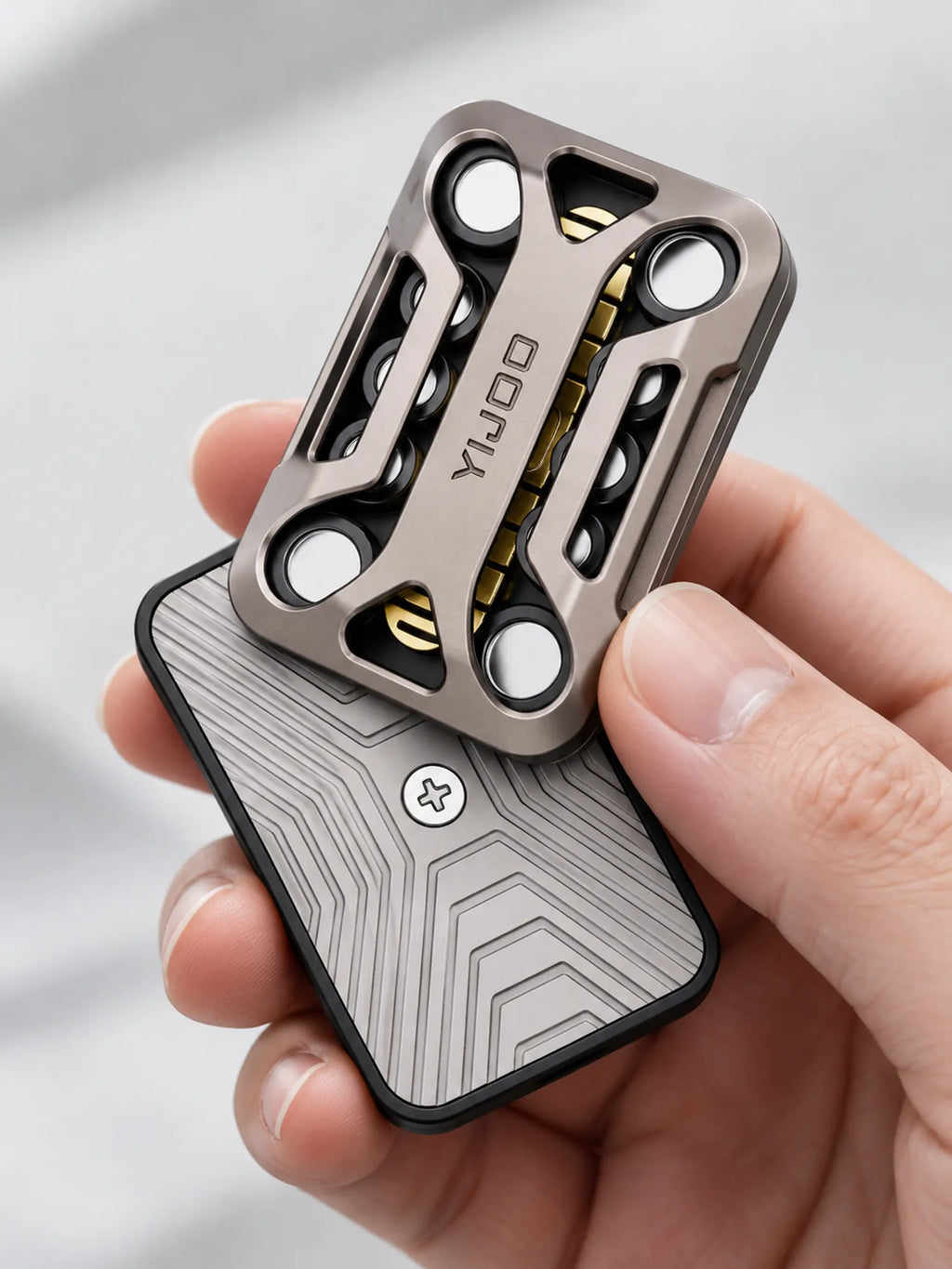 Open-Frame Metal Magnet Slider Fidget Toy