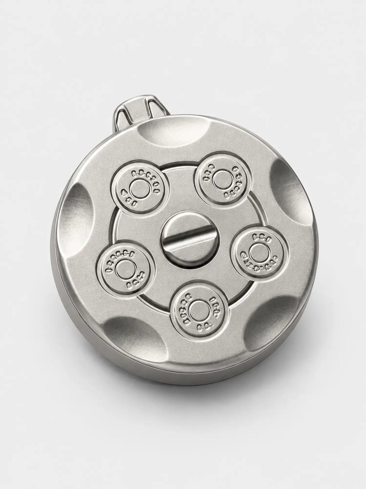 Revolver Cylinder Ratchet Fidget Dice Spinner