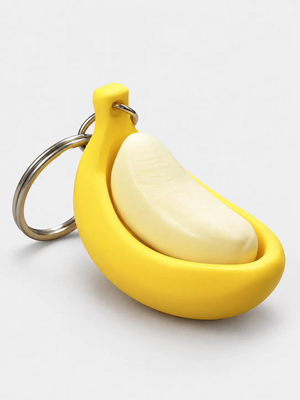 3D Printed Banana Clicking Fidget Keychain Toy
