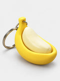 3D Printed Banana Clicking Fidget Keychain Toy