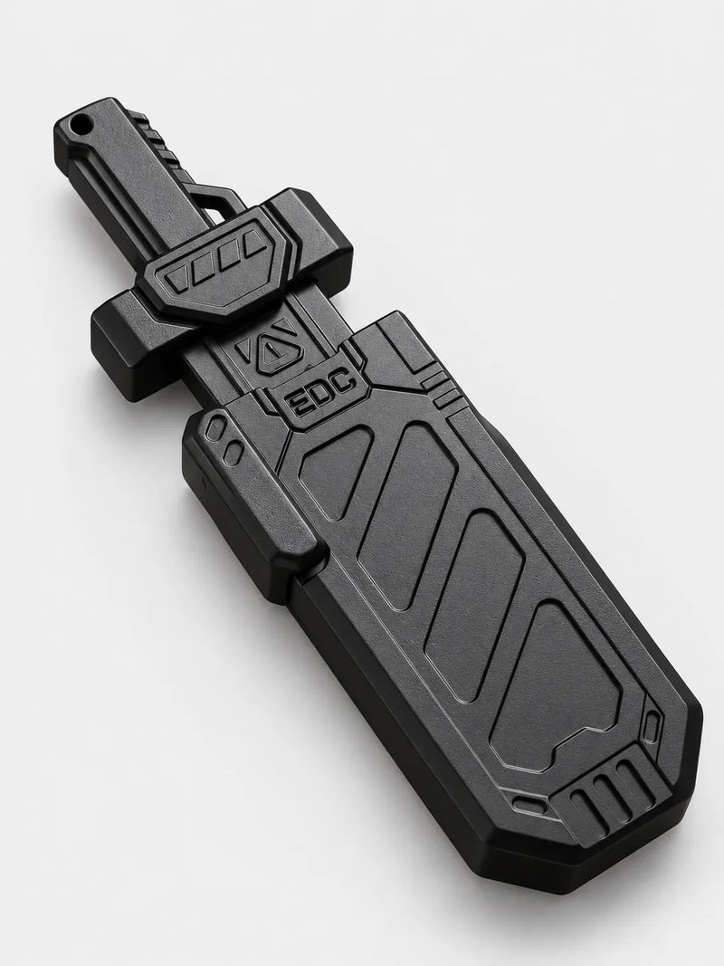 EDC Fidget Sword Slider-leksak – mekanisk stressleksak i rostfritt stål
