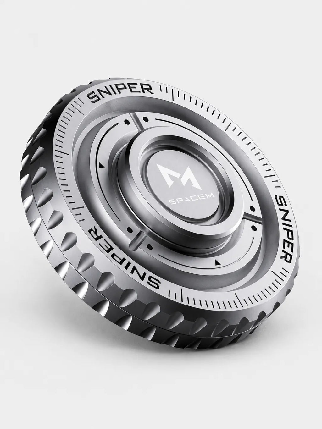 Sniper Metal Hand Spinner Fidget Toy – EDC Ratchet Stress Relief Spinner