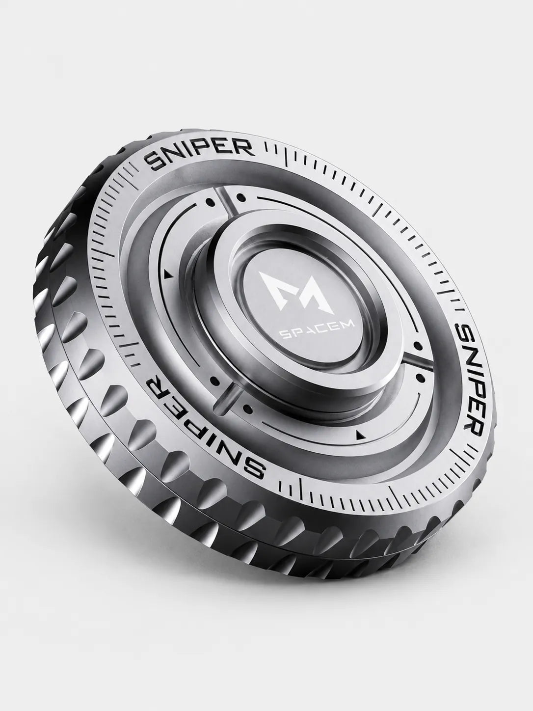 Sniper Metal Hand Spinner Fidget Toy – EDC Ratchet Stress Relief Spinner