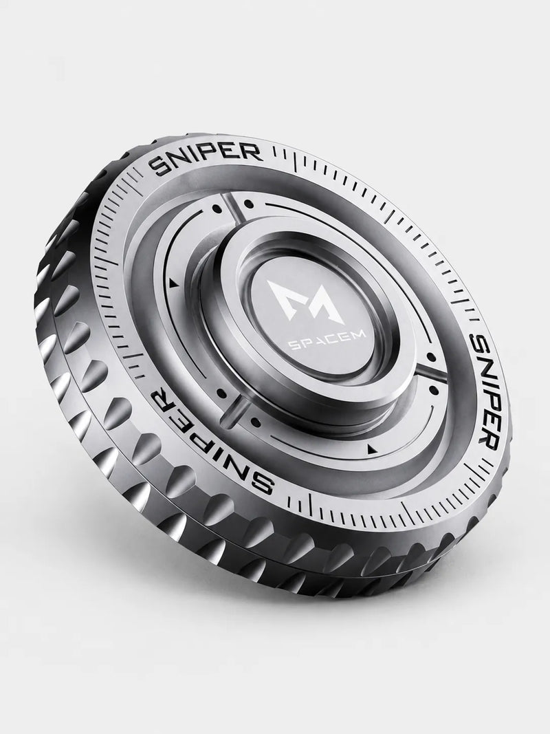Sniper Metal Hand Spinner Fidget-leksak – EDC Ratchet stressavlastande spinner