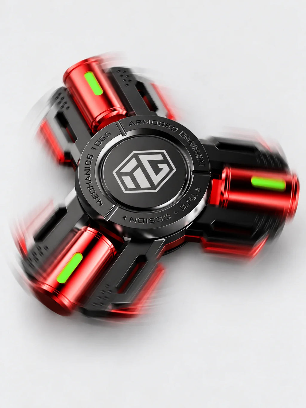 Självlysande fidget spinner i metall för sensoriska behov