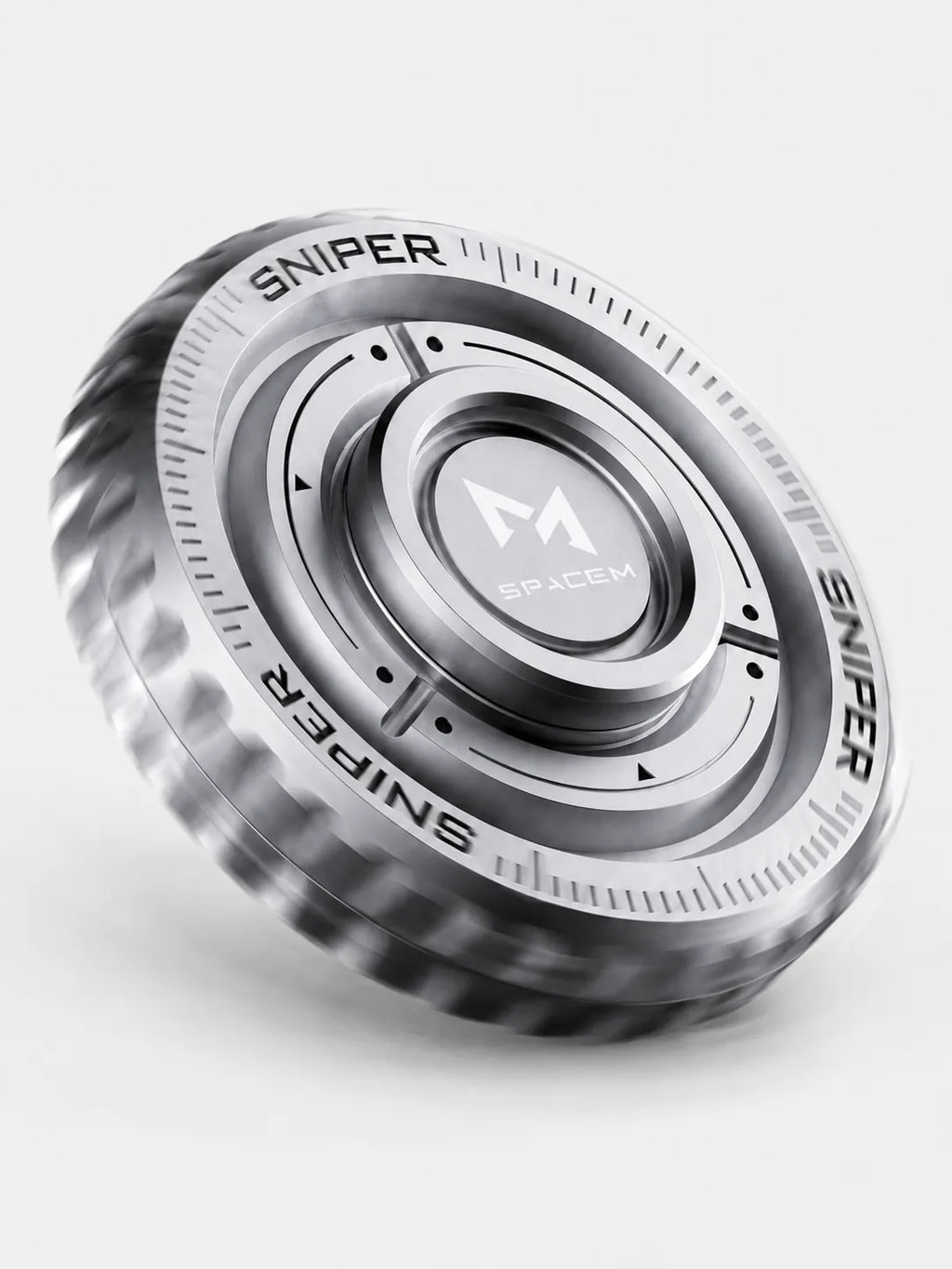 Sniper Metal Hand Spinner Fidget Toy – EDC Ratchet Stress Relief Spinner