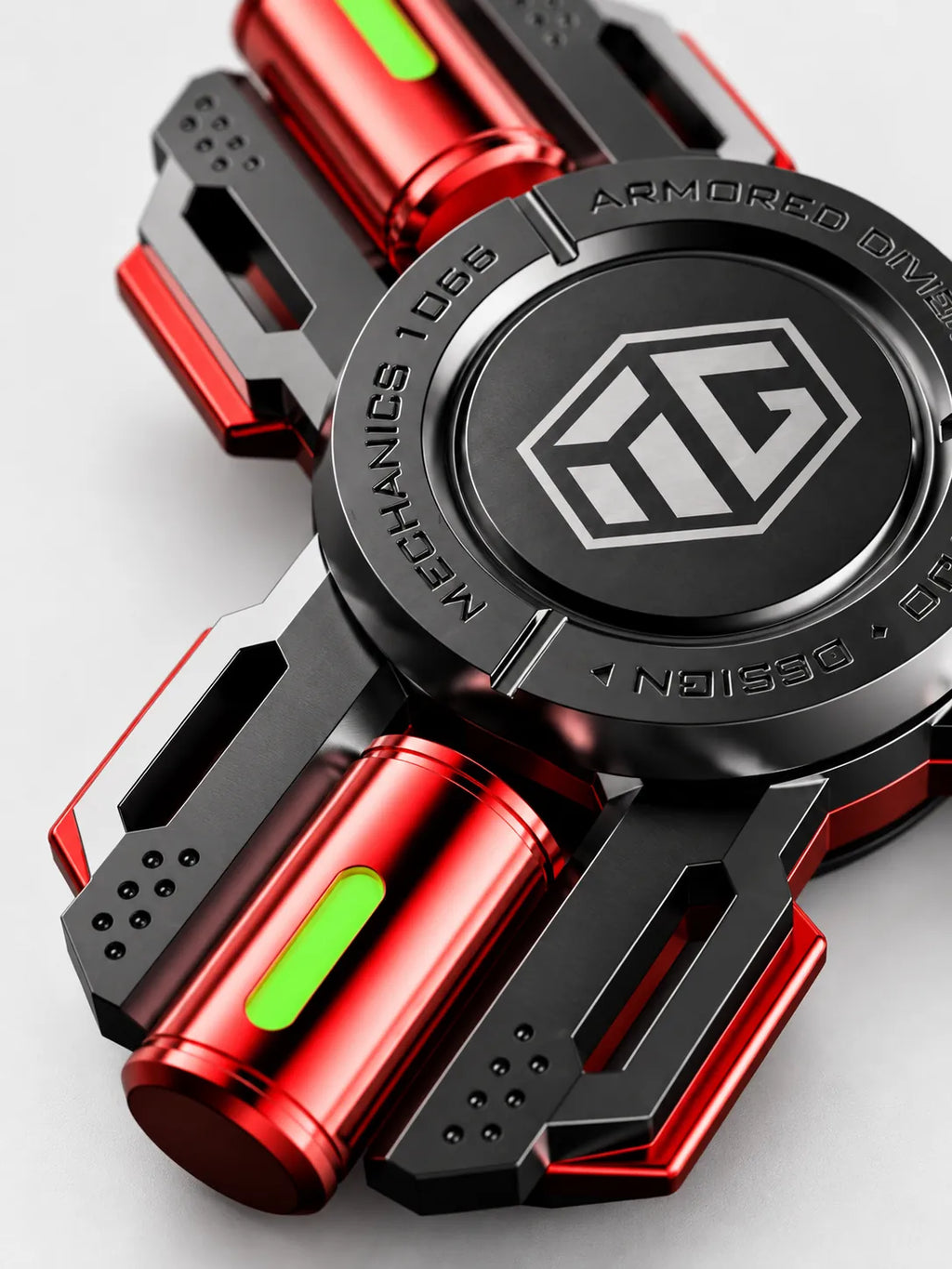 Självlysande fidget spinner i metall för sensoriska behov