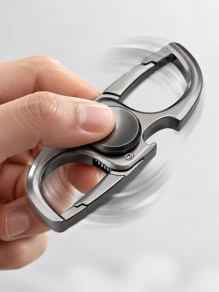 Titanium EDC Fidget Slider Carabiner Stress Relief Toy