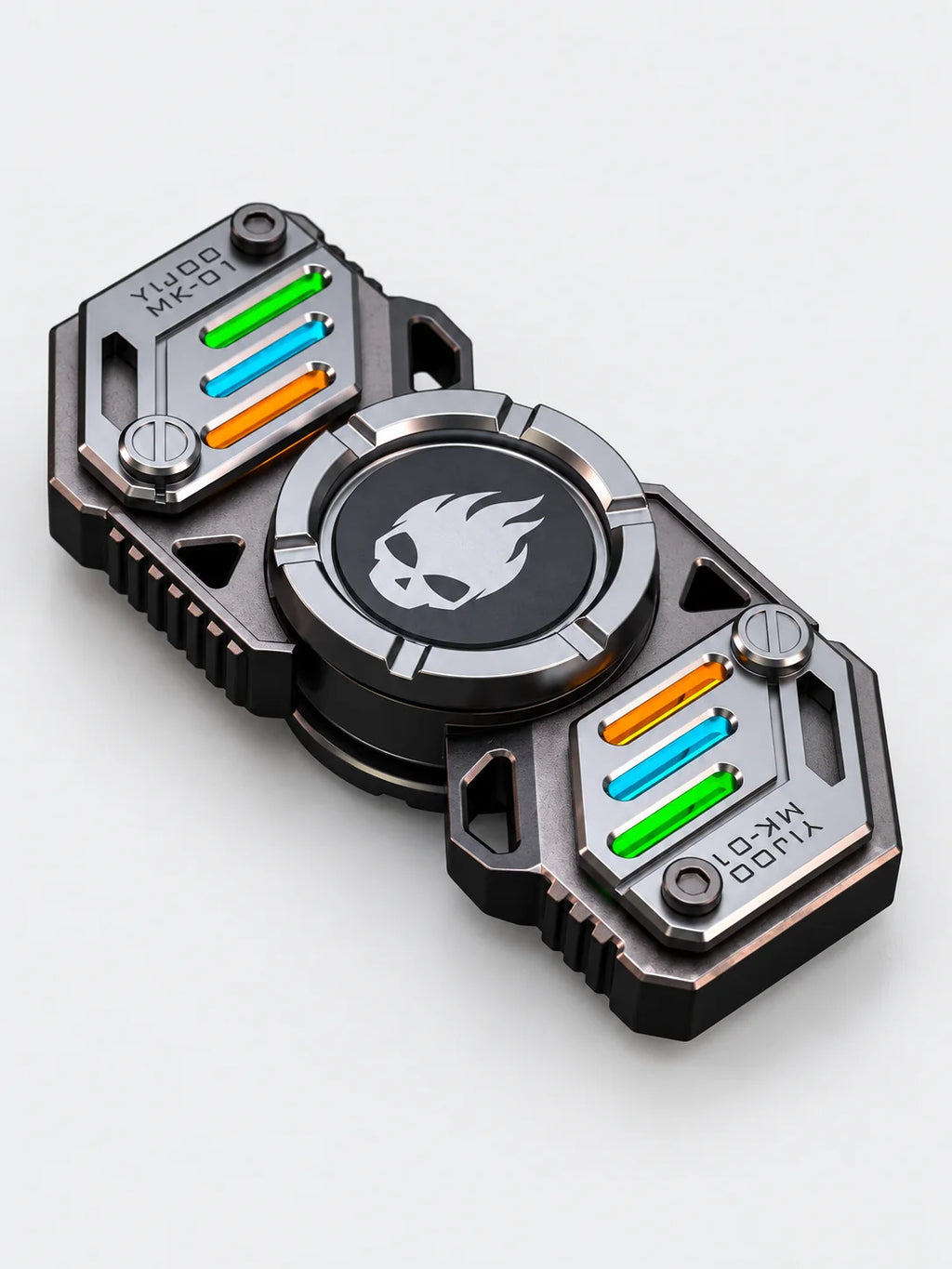 Premium Metal Fidget Spinner Toy – UV Reactive Glow EDC Spinner