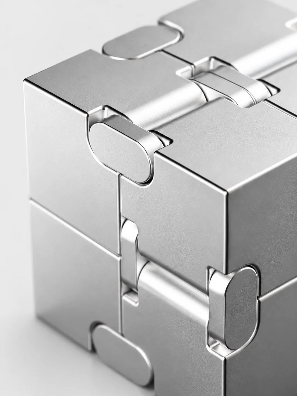 Magnetic Infinity Cube Fidget Toy – Metal Stress Relief Slider