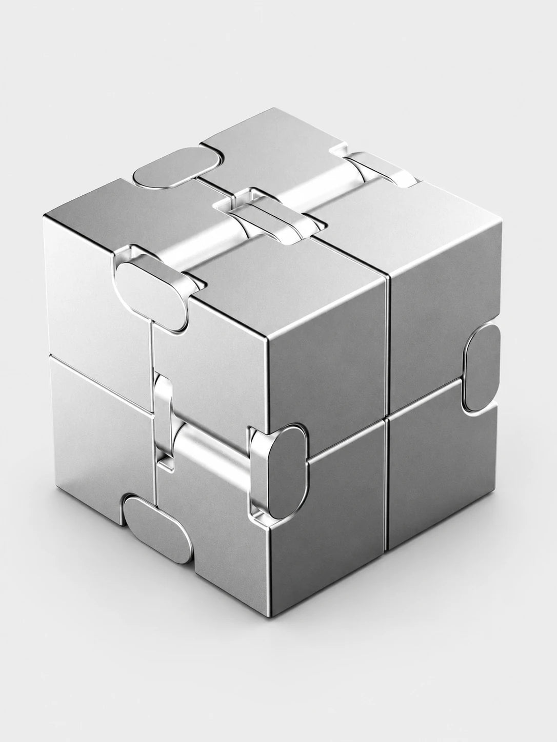 Magnetic Infinity Cube Fidget Toy – Metal Stress Relief Slider