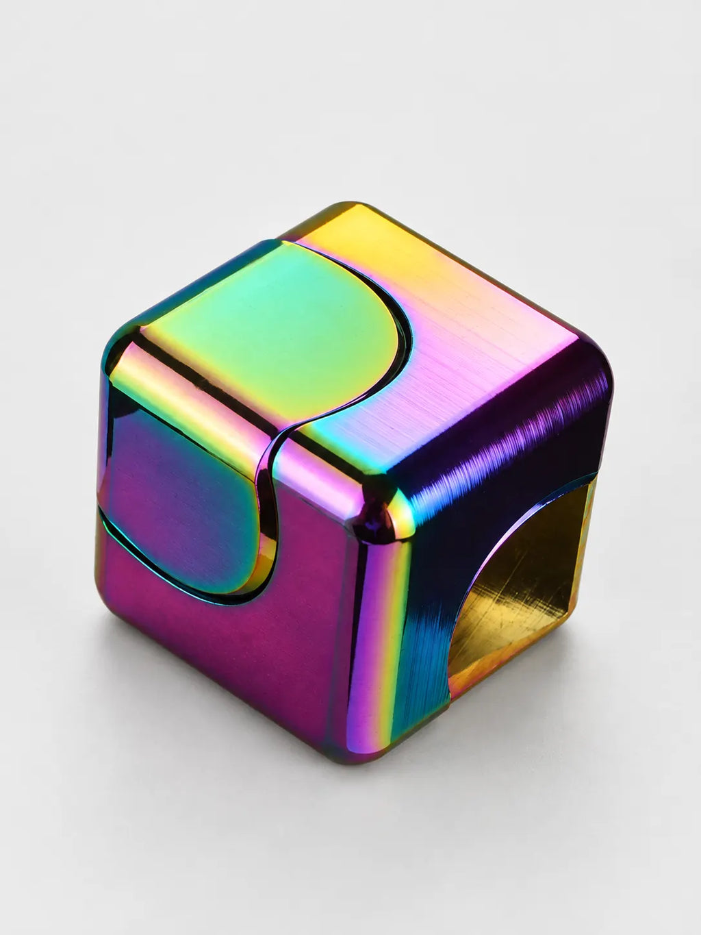 Rainbow Infinity Cube Fidget Toy – Metal Sensory Stress Relief Cube
