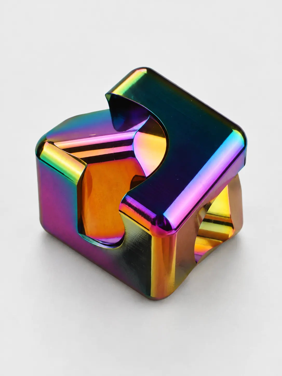 Rainbow Infinity Cube Fidget Toy – Metal Sensory Stress Relief Cube
