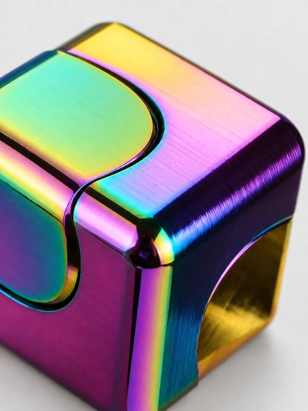 Rainbow Infinity Cube Fidget Toy – Metal Sensory Stress Relief Cube